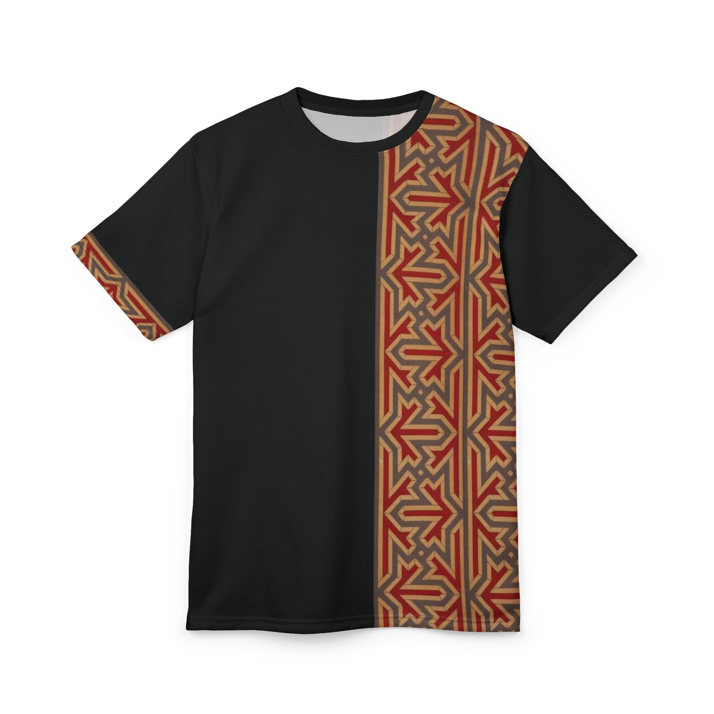 Tribal Vibe Unisex Cut & Sew Tee - Modern Patterned Tshirt for Everyday Style